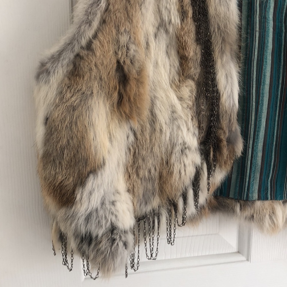 PITC Real Rabbit Fur Vest - Picture 3 of 14